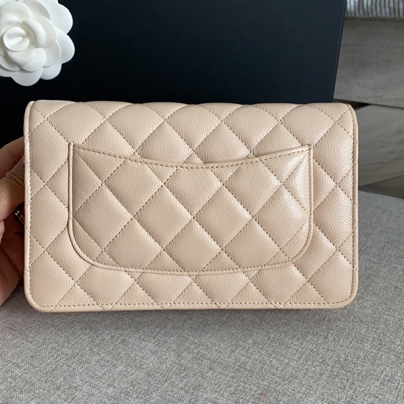 chanel 21S wallet on chain in caviar leather with gold hardware - Picture 2 of 4